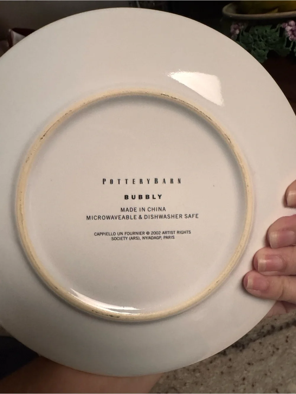 Pottery Barn “Bubbly” Appetizer Plates - set of 3
